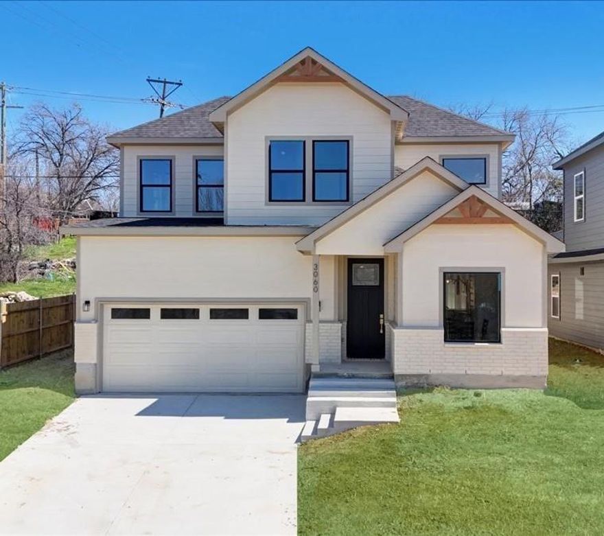 Introducing a stunning new construction residence, ideally located near the vibrant culture and iconic attractions of the Historic Fort Worth Stockyards. This thoughtfully designed two-story home showcases a contemporary aesthetic throughout, featuring stylish finishes, and a versatile floor plan tailored for today’s lifestyle. Offering the perfect balance of modern living and classic Texas charm, the home is ideal for both everyday comfort and effortless entertaining. This home features 4 spacious bedrooms, 2.5 bathrooms, a versatile formal dining area that can easily transform into a sophisticated home office that captures beautiful horizon views...both creating an inspiring space for productivity or entertaining, a private primary suite conveniently located on the first floor, along with additional washer and dryer connections in the primary closet for added convenience, the secondary bedrooms are situated upstairs for added privacy, and also equipped with a separate full size laundry room. With its modern design, functional layout, and prime Fort Worth location, this home delivers a rare opportunity to enjoy contemporary living with timeless appeal. Schedule your home tour today!