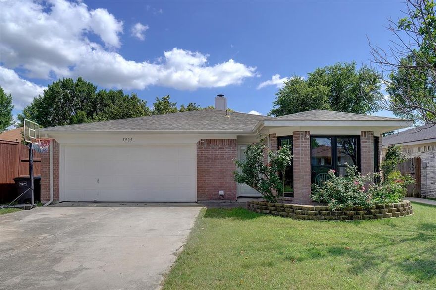 Move-in ready home that's freshly touched up painted with large, treed backyard great for outdoor entertainment or playground. Features a Bay window in the kitchen with dining area.  Ideally located minutes from Downtown Fort Worth, Lake Worth, and the Stockyards.  HVAC system and all windows were installed in July 2022.
