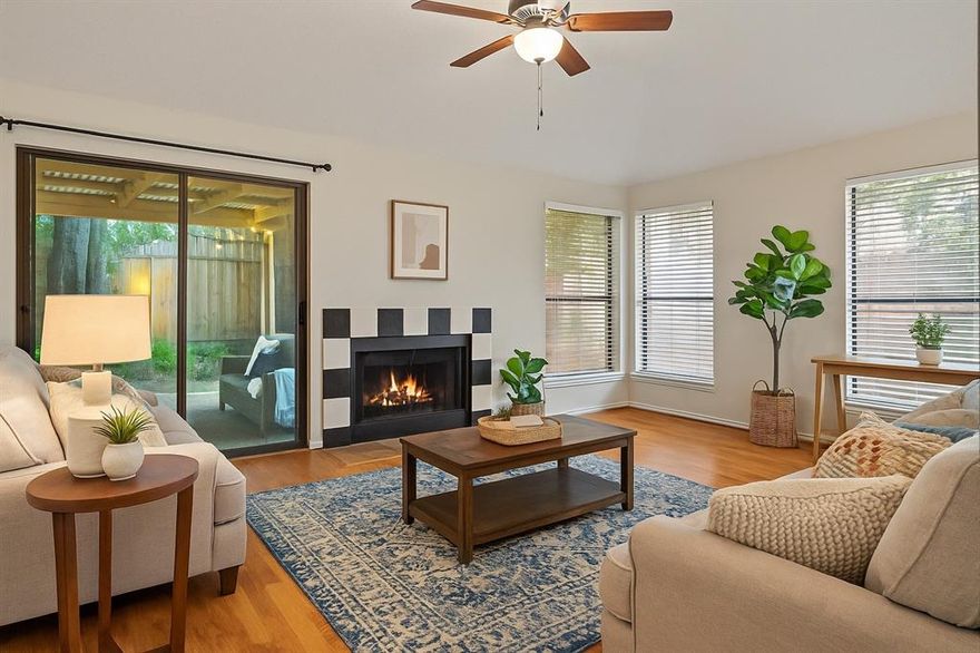 MOTIVATED SELLER! BRING ALL OFFERS! Welcome to your charming new home minutes from Downtown Dallas! This well-maintained 3-bedroom, 2-bathroom duplex offers the perfect balance of comfort, functionality, and location. Step inside to an open-concept layout filled with natural light, including a skylight in the kitchen that adds warmth and style to your daily living. The spacious living room features a cozy fireplace and flexible layout options, while the sliding glass doors open to a tranquil backyard oasis ideal for entertaining or relaxing in privacy. Inside the wood privacy fence, there’s plenty of room for outdoor activities, gardening, or a play area for kids and pets. Additional highlights include a split-bedroom floor plan for added privacy, ample storage, and a bright kitchen perfect for hosting. Located just steps away from Sand Springs Park, and minutes from shopping, dining, and major highways including I-20 and Hwy 635. Enjoy convenient access to Town East Mall, Mesquite Rodeo Center, Downtown Dallas, Kroger, and more! This home would be perfect for first time home buyers, downsizes, or investors ready to add to their rental portfolio. Schedule your showing today!