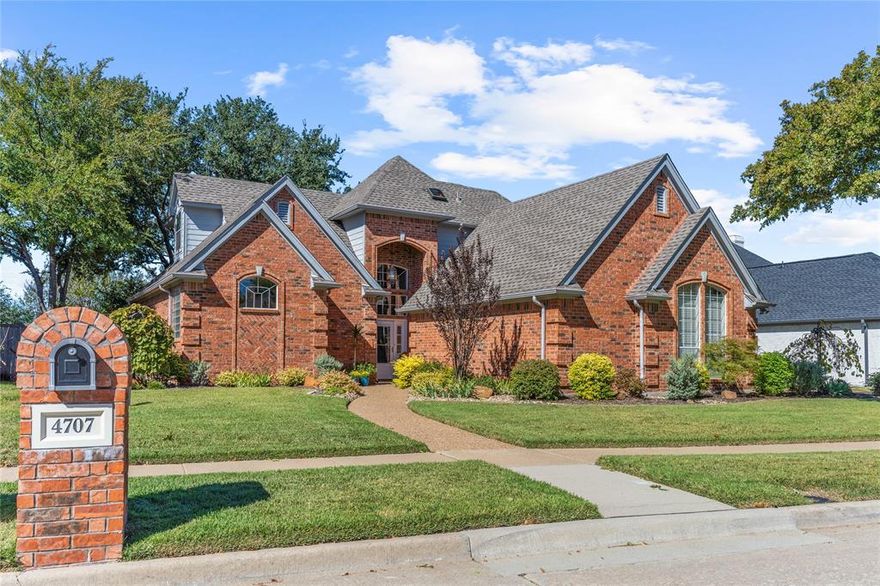 Located in Stonebridge Ranch with all the amenities you love - community pools, courts, parks, playgrounds, miles of hike and bike trails, lakes, and fishing. This custom home has over $135k of renovations and shows great. The highly desirable Meadow Ridge Village is one of the prime neighborhoods in Stonebridge Ranch with spacious lots, wide streets and mature landscaping. You will love the awesome drive up appeal and mature landscaping. This open floor plan features a family room with a dry bar, and access to a covered patio. The updated kitchen has stainless appliances, granite counters and an open serving area to family room. The pool size private back yard is perfect for morning coffee or afternoon relaxation. The Master bedroom also has views of the back yard. Updated master bath and walk in closet. Upstairs has a large wood deck overlooking the landscaped back yard. The loft upstairs makes a great office space. Be sure and see this one!