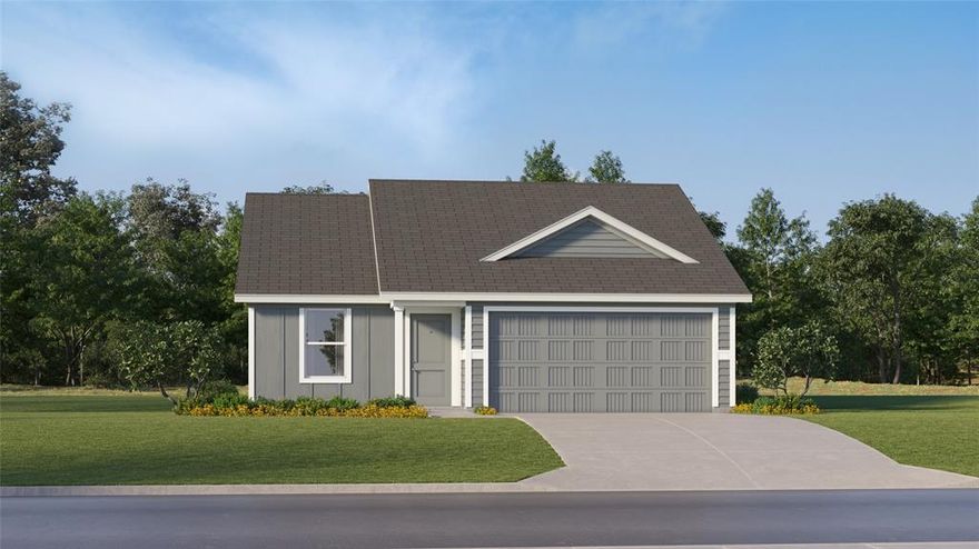 This single-level home showcases a spacious open floorplan shared between the kitchen, dining area and family room for easy entertaining. An owner’s suite enjoys a private location in a rear corner of the home, complemented by an en-suite bathroom and walk-in closet. There are two secondary bedrooms at the front of the home, which are comfortable spaces for household members and overnight guests.