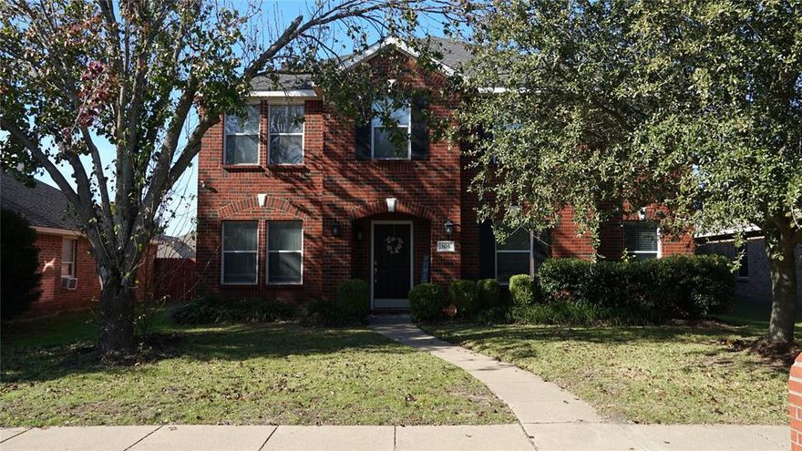 Welcome to this beautiful two-story brick home offering the perfect blend of comfort, space, and versatility. With 4 spacious bedrooms and 3 full bathrooms, this open-concept layout is designed for modern living. The home features two primary suites—one conveniently located downstairs and another upstairs—ideal for multi-generational living or added privacy for guests. The large open kitchen offers ample cabinet space and a pantry that opens to an inviting eat-in dining area, making it the heart of the home. Upstairs, you'll find a generous family room perfect for entertainment or relaxation. The pool table and air hockey table are negotiable, adding extra value and fun to the space. This home has everything needed for comfortable living and unforgettable gatherings. Perfect for entertainers or anyone seeking thoughtful design with plenty of room to grow.