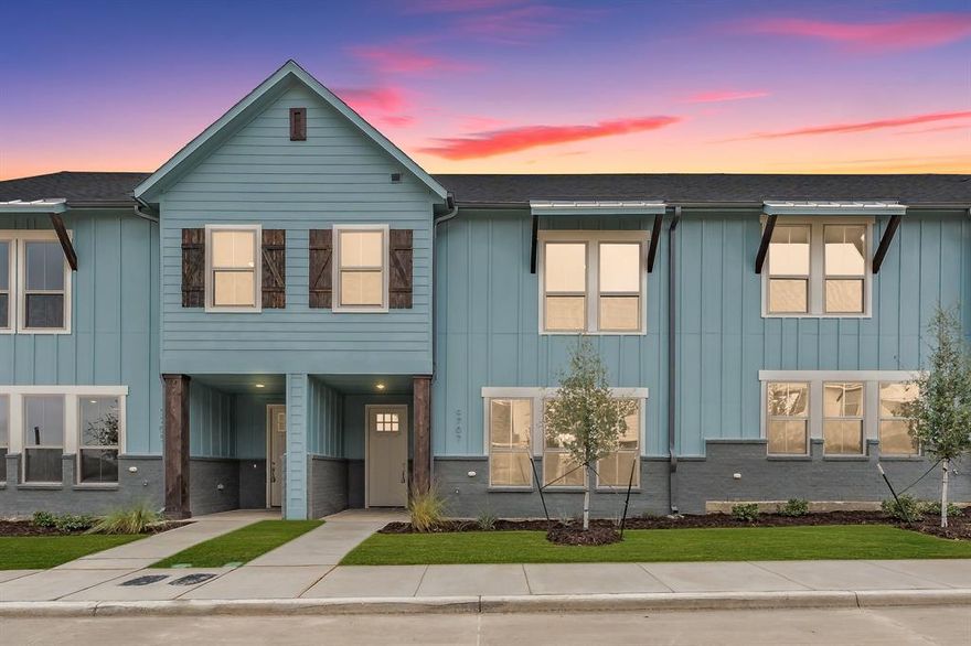 This elegant Lake Parc Village townhome offers low-maintenance luxury near Eagle Mountain Lake featuring an open concept, private yard for pets that blends urban convenience with modern comfort. Welcome to effortless entertaining and discover the heart of the home, a spacious family room connecting to the gourmet island kitchen that is an inviting atmosphere for everyday life and gatherings. Chef’s kitchen includes elegant quartz counter tops, sleek stainless-steel appliances, soft close cabinetry, coffee bar and pantry. The generously sized primary suite boats a beautifully appointed ensuite bathroom that has dual sinks and a large walk-in shower either streamlining your morning routine or relaxing after a long day at work. Additionally, the home features a separate laundry room with storage cabinet, ample sized linen or storage closet and a 2-car garage.