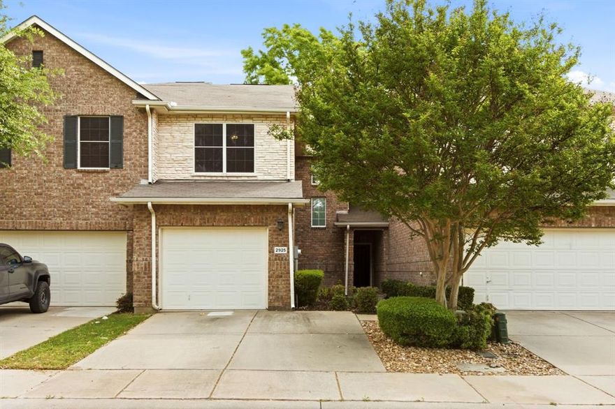 Gorgeous townhome with effortless living in a gated community within highly desirable Coppell ISD!
This beautifully kept 2-bedroom + den, 2.5-bath townhome offers the perfect blend of comfort and flexibility. The open-concept layout features a kitchen offering granite countertops, a pantry and a spacious utility room located behind it. Kitchen breakfast area flows into a bright dining and living room area filled with natural light. Upstairs includes two spacious bedrooms, 2 full baths, and a versatile loft space adds extra value, perfect for a home office, guest room, or creative retreat. The private fenced yard backing to a greenbelt offers a peaceful outdoor setting that’s hard to find in townhome living.
The HOA covers the roof, foundation, exterior maintenance, front yard landscaping, and even pest control; giving you a lock-and-leave lifestyle with ease and lower home insurance cost. Ideally located near easy highway access, shopping, dining, and DFW Airport, this home combines comfort, convenience, and everyday ease in one of the area’s most desirable school districts.