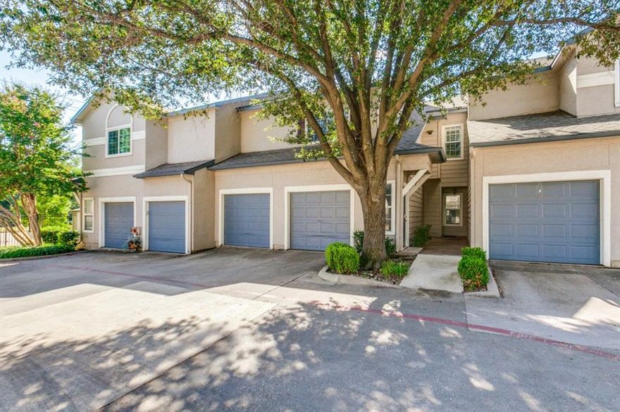 Updated 2-bedroom condo in the heart of West Plano within the acclaimed Plano ISD. Located in Building 7, this unit features granite countertops, LPV flooring, plantation shutters, and two spacious primary suites. There is an attached one-car garage plus an assigned parking space and additional guest parking nearby. Community amenities include a resort style pool, dog park, and clubhouse.  Convenient to shopping, dining, and major highways (DNT, George Bush Turnpike, Sam Rayburn Tollway). Washer and dryer negotiable.