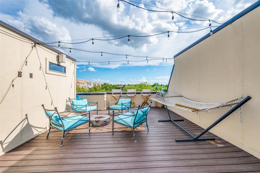 This exceptional townhome offers the perfect blend of luxury and convenience, situated in the highly sought-after Fort Worth Medical District. Enjoy southern exposure and a charming front door opening to the tranquil Oleander Walk, all while being just one block north of the vibrant Magnolia Avenue — known for its shopping, dining, and nightlife — and one block south of the prestigious TCU Burnett School of Medicine.

Bright, Open-Concept Living
The second floor showcases an expansive open-concept layout, ideal for modern living and entertaining. The gourmet kitchen seamlessly flows into the large living and dining areas, with floor-to-ceiling windows offering stunning views of the surrounding greenery.

Luxurious Primary Suite
The third floor features a spacious primary suite, complete with a luxurious soaker tub, walk-in shower, and an oversized walk-in closet. An additional bedroom with an ensuite bath offers comfort and privacy, while providing beautiful views of the Fort Worth Medical District.

Expansive Rooftop Balcony
Cap off your day with breathtaking views of downtown Fort Worth from the large rooftop balcony — reinforced and ready for your hot tub! Whether you're entertaining or relaxing, this outdoor space is the perfect retreat.