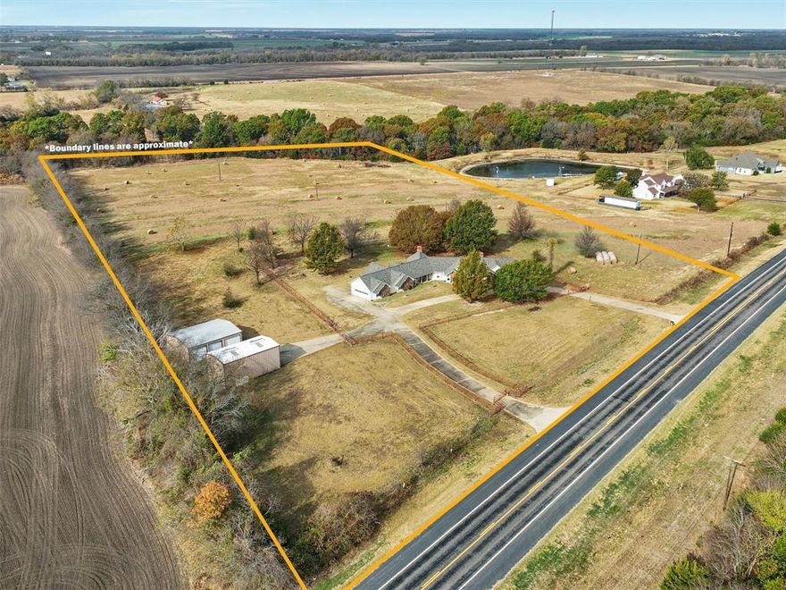 This exceptional 12.6-acre property located at 5393 Highway 5 offers a premier investment opportunity directly adjacent to the Van Alstyne city limits. Positioning is key, and with approximately 596 feet of high-visibility road frontage along State Highway 5, this tract captures significant traffic counts in a rapidly growing corridor. Currently zoned agriculture with a valuable tax exemption in place, the land features a residence and two outbuildings situated on approximately one acre, providing immediate utility or potential rental income while you plan for future development. Because the property sits just outside city limits, it offers immense flexibility for end-users and investors alike; potential uses are nearly endless, ranging from self-storage and warehousing to office parks or retail centers. Whether you are looking to capitalize on the area’s expansion or secure a strategic site for your own business, this property combines location, versatility, and agricultural tax benefits into one outstanding package