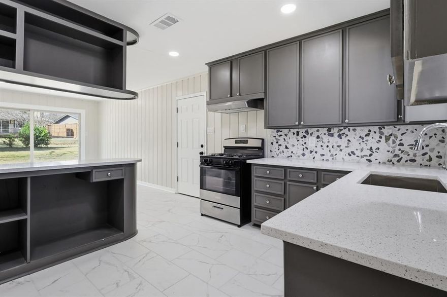 Freshly updated and truly move-in ready, this charming home shines with modern upgrades throughout! The kitchen has been beautifully refreshed with freshly painted cabinets, new countertops and backsplash, new sink, new dishwasher, stove and hood, new tile flooring, and a gas stove. Enjoy beautfiul flooring throughout the home, updated bathrooms, new automatic garage doors, and an AC unit working perfectly for year-round comfort.

Set in a peaceful, tranquil neighborhood with an unbeatable central location—just minutes from shopping, dining, beautiful parks, the mall, a large antique mall, and charming tea rooms. Only 12 minutes to AT&T Stadium, 6 minutes to Lake Arlington, and down the street from Arlington High School, an IB World School. This is a fantastic opportunity to enjoy convenience, comfort, and location all in one!