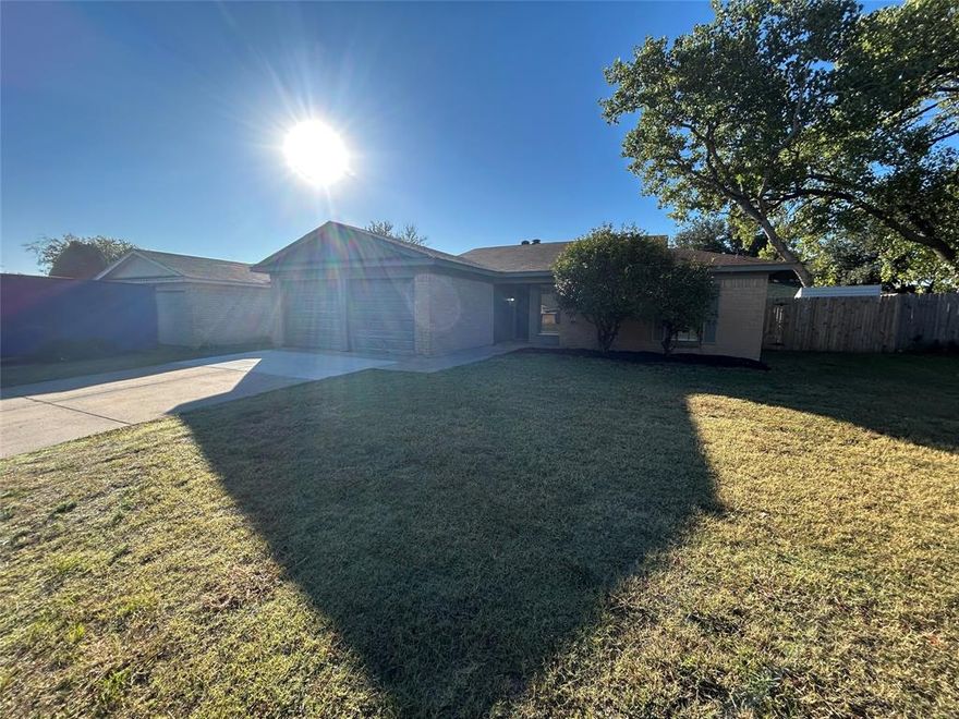 This 3-bedroom, 2-bathroom home is located in the Eagle-Mountain-Saginaw Independent School District. It offers a comfortable living space with a cozy corner fireplace, perfect for relaxing evenings. The kitchen will feature freshly painted white cabinetry and new granite countertops, adding a bright and modern touch. Bedrooms will have new carpet, while the wet areas will feature plank flooring, enhancing both style and functionality throughout the home.

Conveniently located, this property provides easy access to a variety of shopping, dining, and entertainment options. Residents will also appreciate the proximity of the Saginaw Parks and Recreation Center, which offers abundant opportunities for outdoor activities and recreation.