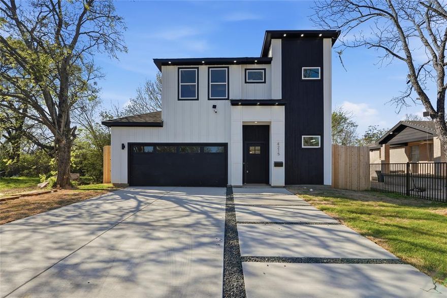 Experience the best of city living in this beautifully designed 2026 new construction home, perfectly located just 10 minutes from Downtown Dallas with easy access to major highways, top-tier restaurants, and vibrant entertainment options. This stunning 2 story home features 3 spacious bedrooms, 2.5 bathrooms, and a 2-car garage, all thoughtfully laid out in an open concept floor plan. Step inside to a bright and airy living area highlighted by an elegant electric fireplace, the perfect centerpiece for cozy evenings. The living space flows effortlessly into a sleek kitchen featuring a quartz waterfall island, electric range, built-in microwave, and a generous walk-in pantry. Upstairs, you'll find the luxurious primary suite complete with a large bedroom, walk-in closet, and a spa-like bathroom featuring a double vanity and a massive walk-in shower. Two additional bedrooms and a full bathroom offer comfort and flexibility for family, guests, or a home office. Enjoy the outdoors in your large backyard, ideal for weekend gatherings, pets, or future landscaping ideas. Don’t miss your opportunity to own this modern gem in one of Dallas’ most convenient and fast-growing areas!