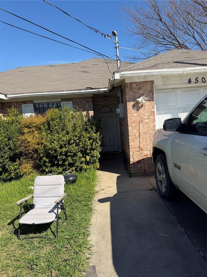 CALLING ALL INVESTORS!!!! Come check out this 3 bed 2 bath home with lots of potential. Home is need of work such as roof, foundation, masonry work, siding repair and other cosmetics. Home is on a large lot and close to an elementary school in Irving ISD. This would make a great rental once it's brought back to life. The garage is being used as additional living space but can be converted back as a garage very easily. The AC works perfectly and is fairly new. Seller was unable to complete the repairs and is motivated to sell quickly.