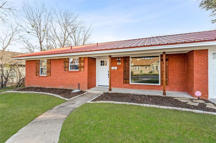 Check out this cute & charming brick home featuring 2 bedrooms, 2 baths & a 2 car garage. The beautifully landscaped front yard & well-maintained exterior exudes curb appeal. This 1,285 sqft home has been remodeled & has a floor plan that seamlessly connects the living room, dining area & kitchen, creating an excellent space for entertaining or enjoying family. Luxury vinyl plank, fresh paint, windows & doors. Kitchen has been totally renovated & offers crisp white cabinets with dark granite counter tops along with all new appliances. Both bedrooms are oversized & have walk in closets. Master en-suite & the hall bath is both complete with white subway tile detailing, beautiful granite countertop & bold pattern tile floors. Step outside & discover a backyard that is perfect for summertime BBQs, with an open patio & large yard. Whether you are a first-time home buyer, looking to downgrade or searching for your next rental opportunity, this home would be a perfect fit. Don't hesitate!