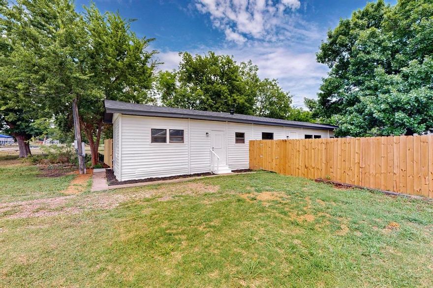 MOTIVATED SELLER! Serene country living in one of the fastest-growing communities in North Texas! Don’t miss this opportunity to own in a quiet neighborhood with small town charm zoned to the TOP-RATED Melissa ISD, steps to schools & neighborhood parks, with easy access to US-75. Fully updated inside and out—everything is NEW down to the studs! Renovated kitchen equipped with new granite counters, built-in cabinets & tile backsplash. Kitchen & living room separate both bedrooms & bathrooms at opposite ends of the home for added privacy. Bedrooms complete with walk-in closets + remodeled bathrooms with new tile, countertops & fixtures. Other updates include fresh paint & new flooring. Full utility room off the kitchen. Door to backyard opens to a patio + new walkway pavers. Large backyard with mature shade trees & ample room to make it your own enclosed by a NEW wooden fence. Huge 0.21-acre lot has plenty of space for parking rec vehicles or adding covered parking. Near tons of green space, steps from Melissa ISD schools, neighborhood parks, playgrounds, AND less than 15 minutes to McKinney—don’t miss your chance to own in a rapidly growing area of DFW for an unbeatable value!