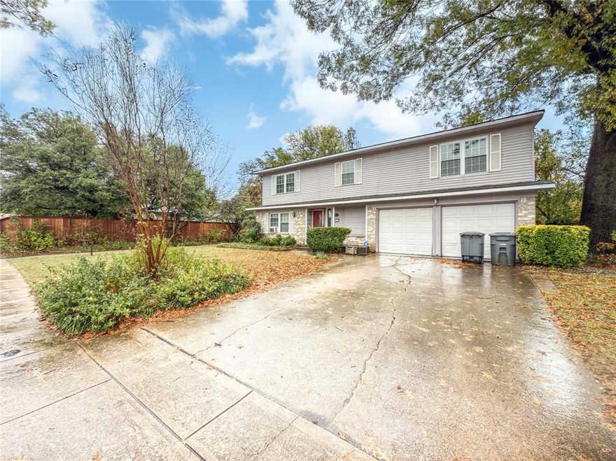 Charming property ready for immediate move in. Open floor plan with kitchen open to living and dining. Half bath downstairs and two car attached garage. All bedrooms upstairs with spacious master and master bath, walk in closet. Game room or study at the top of stairs. Shared bath for other oversized bedrooms. Lots of storage upstairs and down. Large fenced backyard with covered spa!