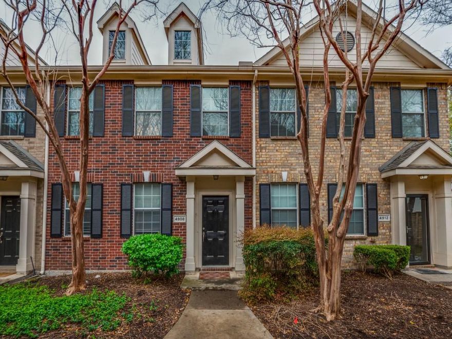 Lovely 3 bedroom townhouse with 2-car garage in a great neighborhood. Gorgeous vinyl floor  in the living room, stair, hallway and all the bedrooms. Fresh new paint inside of the house. First floor has dining, kitchen, living and half bath. All the bedrooms are on the second floor with 2 full bathrooms. Tile floors in entry, kitchen, breakfast, utility and all the bathrooms. The house also features A community pool. Great location.