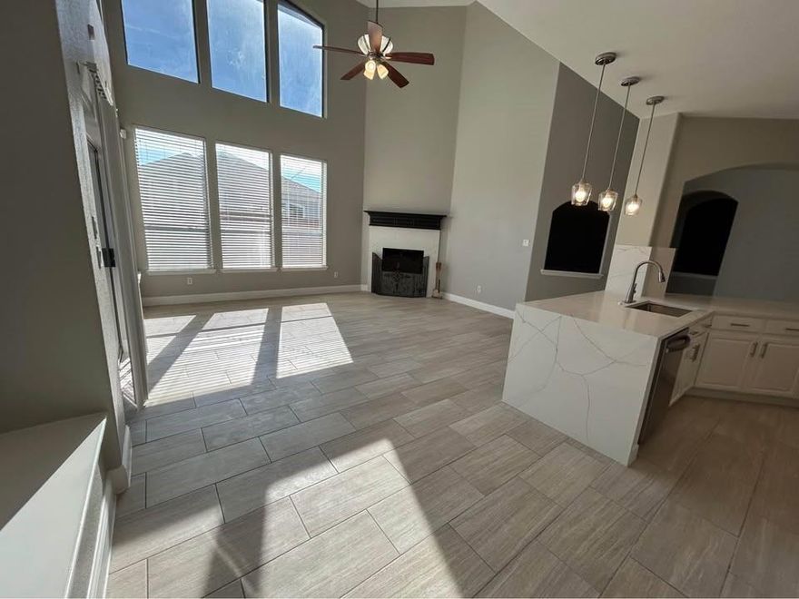 Gorgeous completely remodeled large house in Mckinney ISD for SALE. Fresh paint, updated bathrooms, updated kitchen, vaulted ceilings, large windows, Master bedroom suite on first floor. 3 additional rooms and large second living room on second floor. Home is about 2,900 sq ft, 4 bed, 3.1 bath, 2 living and 2 dining and study can be used as 5th bedroom, home has 3 car garage. Hardwood floors, neutral colors. New granite counter-tops with large waterfall island, lots of cabinets, dry bar area, fire place, new bathroom vanities, marble tile in bathrooms. Available for lease and or for sale. Email me for additional info.