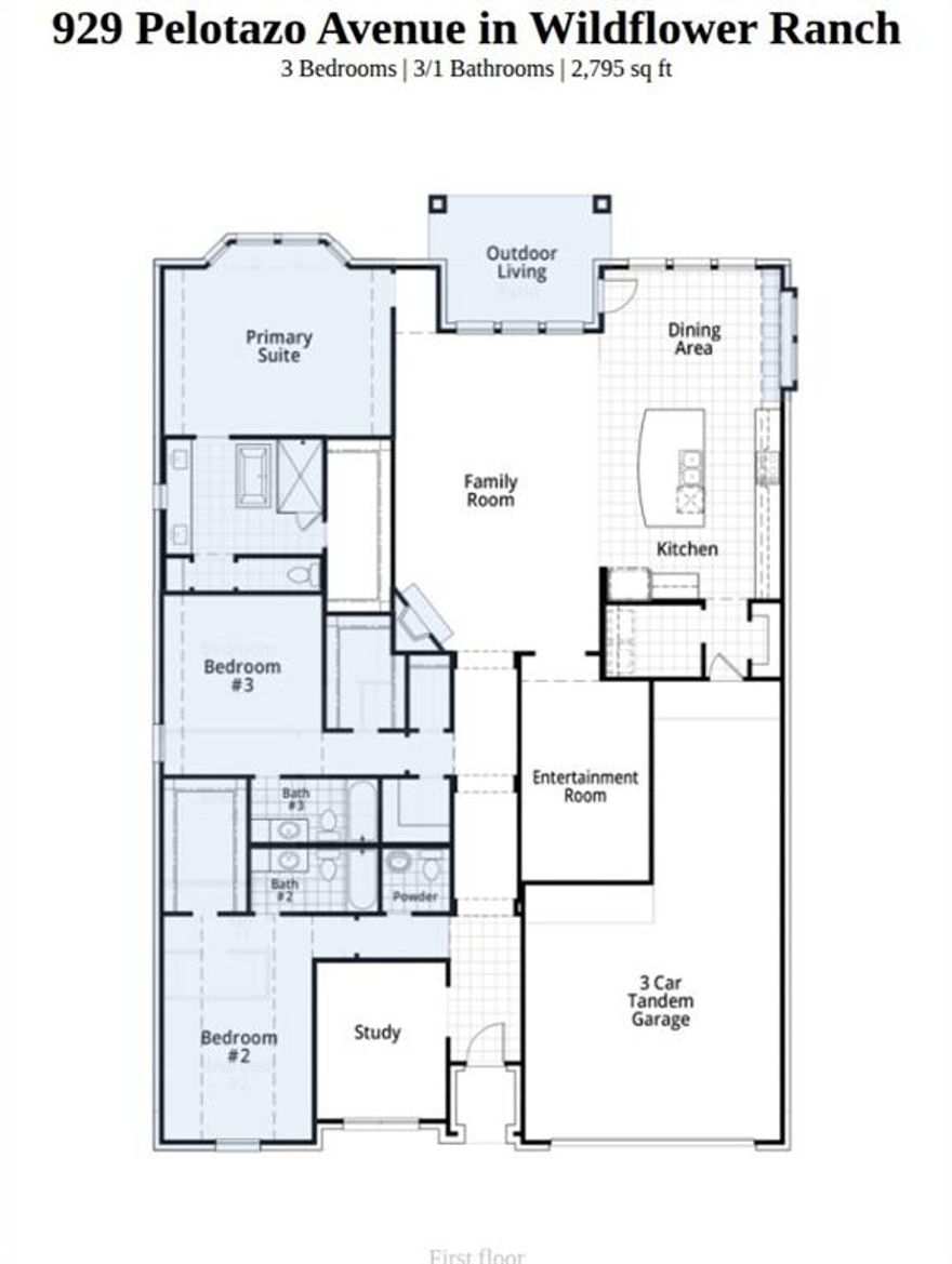 Highland Homes, an A+ Texas home builder known for quality materials and workmanship and the best customer service in the business.This home is in the sought after Master-Planned Community of Wildflower Ranch.WFR features a lazy river with snack shack,multiple playgrounds, miles of walking trails and onsite Perrin elementary school.The new South Amenity Center includes pool,community building where the lifestyle coordinator can be found,event lawn and pavilion.Easy access to HWY 114, I-35W, just 30-minutes to Downtown Ft Worth and 30-minutes to DFW airport.  WFR is also minutes from the new Dallas Stars Multisport complex which is under construction and anticipated for late fall 2026. This home features open concept living and showcases trendy colors and materials.