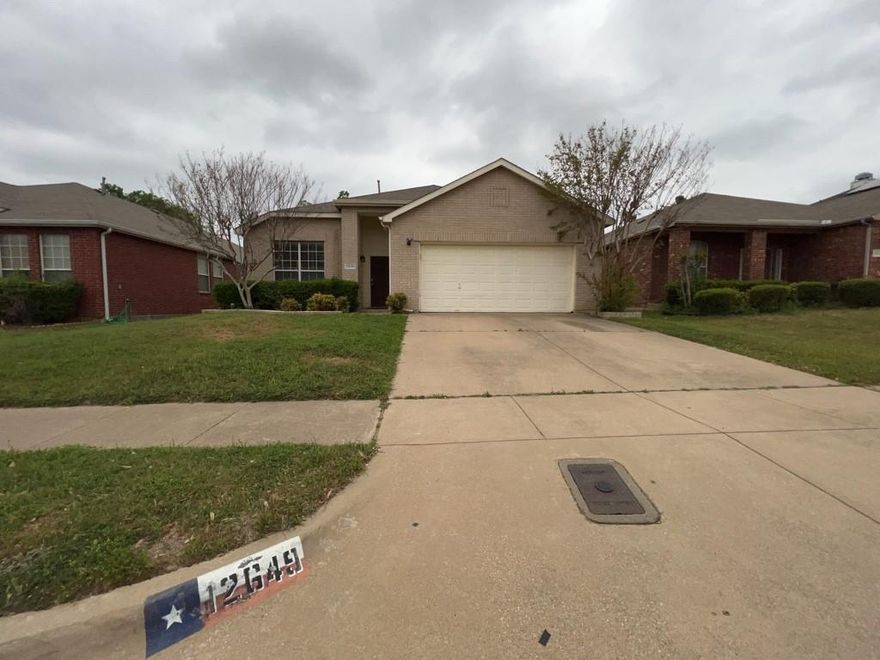 Welcome to your dream home at 12649 Black Cherry Ln, Euless, TX 76040! Built in 2000, this beautifully maintained property offers a perfect blend of modern amenities and cozy living. Enjoy a generous 1,727 sq ft of living space with three spacious bedrooms, including a master suite featuring a separate shower, tub, dual sinks, and a walk-in closet. The modern kitchen is fully equipped with an electric range, microwave, dishwasher, refrigerator, garbage disposal, and vent mechanism. Additional features include a separate utility room with full-size washer and dryer connections, a cozy living room with a wood-burning fireplace, a large fenced backyard with a patio, a 2-car garage, and central air and heat for year-round comfort.
SUBMIT A RENTAL APPLICATION and READ RENTAL CRITERIA: Please see private remarks for more info about submitting a rental application and to read our rental criteria.