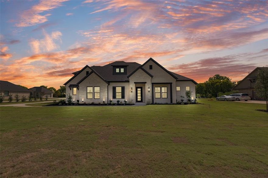 Crescent Builders are redefining luxury in this amazing home in Waterstone Estates! Waterstone Estates is a gated community with rolling hills and amazing green spaces, woven into the community that has nature areas and large lots throughout. The smallest lot you will find is 1 acre!  Once inside the home you will find hard surface floors, quartz countertops and stainless steel appliances including double ovens, that are just a few of the luxury features! Builder to pay buyers title policy if buyers use builders preferred lender! The Sonoma II offers just under 3900 square feet on 2 levels and has a large open great room that features living room, dining area and kitchen!  Floor plan also has split bedrooms and all secondary bedrooms are oversized!  Kitchen is fit for a chef with island that has a farmhouse sink and custom cabinetry.  The appliance package includes a 6 burner gas cook top and double ovens!  Home has large utility room and MUD area with built in cabinets and a sink in the utility.  Living room has huge vaulted ceilings that you have to see!  All secondary bedrooms have large walk in closets with built ins and have either a private bath or a jack n Jill bathroom! Upstairs is where the party is!  Check out the oversized game room that has room for a pool table and so much more!  Let the party spill into the media room to catch the big game!  Home also features oversized 3 car garage that fits even the longest SUVs and trucks! Home has large oversized covered patio that is just waiting to overlook your pool!  Home has too many high end features to list! Property is ready for you to make it your home!