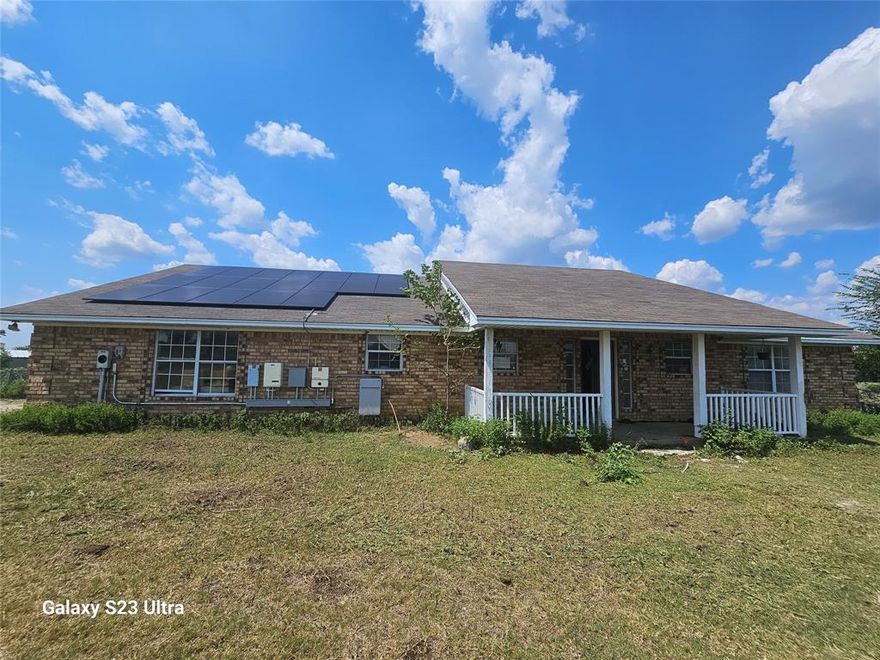 Bring your horses, cattle, and big dreams to this beautiful acreage just east of Ennis. The property features two ponds, cross-fencing, and a two-stall horse barn—perfect for livestock or hobby ranching. With rolling terrain, scattered trees, and wide-open views, it offers both function and natural beauty in a highly desirable location situated along the famous Bluebonnet Trails of Ennis.

The home itself is a three-bedroom, two-and-a-half bath floor plan that has been slightly modified to convert the third bedroom into a larger office. While it could use some TLC, it provides a solid foundation to make your own and create a welcoming homestead. Home has solar panels that listing agent has little knowledge about status. This is an estate, and the sellers also have limited knowledge of the homes actual condition.