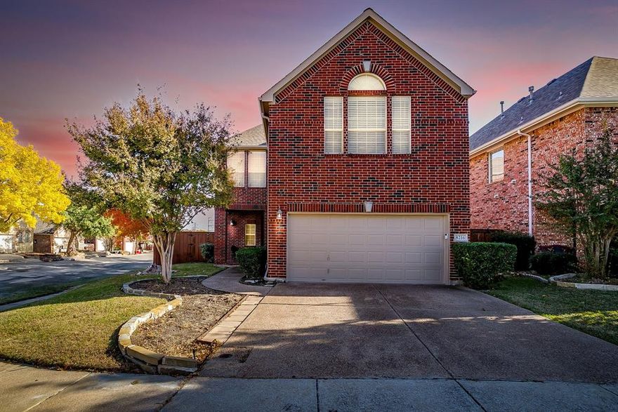 A beautiful, move-in-ready, all-brick home located in the highly desirable Valley Ranch neighborhood of Irving. Built in 2000 by Sovereign Homes, this property has been the primary residence of its original owner and has been exceptionally well maintained. The home has been freshly painted throughout and features brand-new carpet.

The spacious open-concept layout is ideal for entertaining and spending time with family and friends. The kitchen offers Corian countertops, a centrally located island, and abundant cabinet storage, opening seamlessly to the living and dining areas. The home features two living spaces—one downstairs with a beautiful tiled fireplace, and a second upstairs that serves as an additional family or flex space.

A well-sized dining area flows naturally between the kitchen and living room and includes a high bar seating area. Near the foyer, a flexible room offers endless possibilities and can be used as a formal dining room, office, piano room, sitting area, or additional living space.

Upstairs, the spacious primary suite with vaulted ceilings provides comfort and privacy. The primary bathroom includes dual vanities, a jetted tub, a generously sized stand-up shower, and a large walk-in closet. Two additional well-sized bedrooms share a bathroom with dual vanities, offering ample space for family or guests.

Conveniently located just minutes from major highways, this home provides easy access to shopping, dining, medical centers, and both Love Field and DFW International Airports. The excellent location and highly regarded assigned schools make this property appealing as both a primary residence and a strong rental opportunity. No foundation or structural issues have been experienced or reported by the homeowner.

The home is fully furnished, and the furniture is available for purchase if desired. Come see this wonderful property—it is a great place to call home and won’t last long.