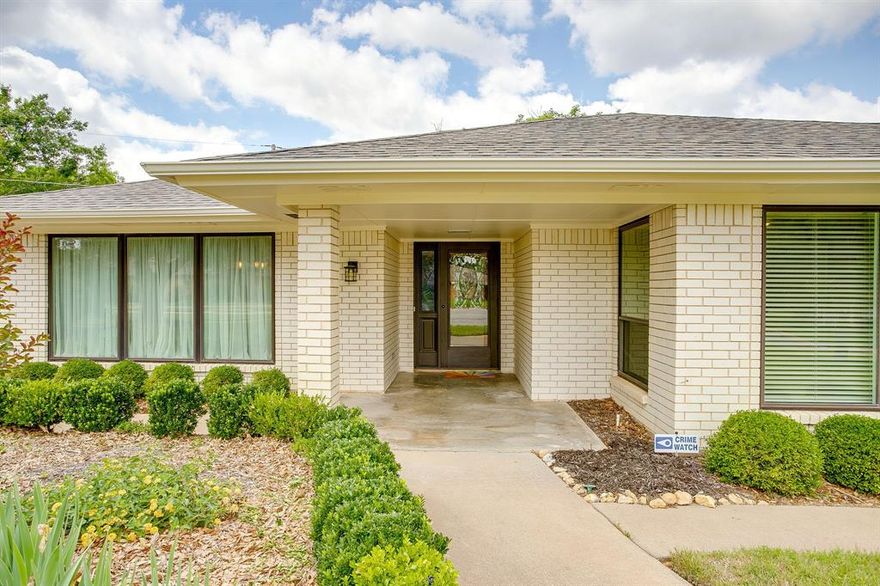 Rare opportunity in sought-after Wedgwood! Nestled on a quiet cul-de-sac in South Wedgwood, this impeccably maintained home offers timeless charm, thoughtful updates, and a versatile floor plan featuring 4 bedrooms, 2 full baths, and an additional half bath off the living area.
From the moment you enter, you’ll appreciate the character of the Saltillo tile entry and the warm wood-look tile flooring throughout the kitchen and light-filled dining room. The beautifully remodeled kitchen features updated cabinetry, quartz countertops, and excellent functionality for both everyday living and entertaining. The spacious living room showcases vaulted ceilings, a charming fireplace, and abundant natural light. Step outside to a covered back patio overlooking lush landscaping and a serene backyard retreat. Generously sized bedrooms offer excellent closet space, while plantation shutters throughout highlight the home’s newer windows. Additional features include a 2-car garage with attached covered carport, plus an oversized driveway with ample room for RV parking. This home has been exceptionally cared for, with newer systems and regular maintenance throughout — truly move-in ready and a rare find in Wedgwood.
