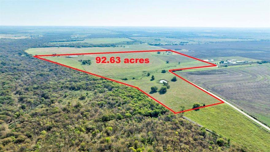 Prime Commercial Development Opportunity – 92.63 Acres in Grayson County, TX.

Exceptional large tract investment opportunity located less than 2 miles from the projected Dallas North Tollway expansion, positioning this property perfectly for future commercial, industrial, or residential development.

This 92.63 acre Ag-exempt tract offers approximately 2,514 feet of frontage along Baker Road and partial border with the U.S. Army Corps of Engineers land on the west side. The elevated center provides superior drainage across all four directions, making it development-ready with minimal grading requirements.

Existing improvements include a 2,096 sq-ft home and two barns, offering immediate rental income potential or functional on-site storage during project development. The property’s coastal Bermuda pastures are well-maintained, supporting continued agricultural use and tax advantages while future plans are pursued.

Strategically located just 10 minutes from Hwy 377 and 25 minutes from Prosper and Frisco, this site lies in the direct path of North Texas growth. With tollway expansion projected to bring major connectivity and commercial demand to the area, this tract presents a rare chance to secure high-growth acreage in one of the fastest-developing corridors in the region.