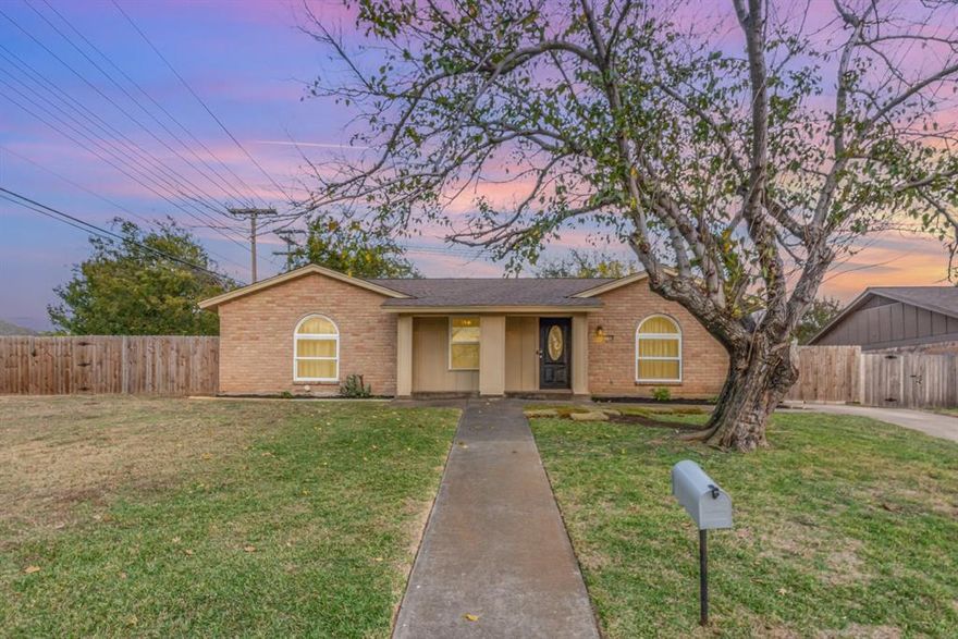 This property is one of a kind: double lot, swimming pool, garage conversion for large playroom, dining room or second living room. Lots of wonderful updates in this 4 bedroom, 2 bath home. Lots of room for garage or carport, RV parking with 3 separate gates and pad for boat or shed. Very spacious kitchen with extra wood cabinets for storage, breakfast bar. stainless appliances, granite counters, side by side fridge, 6' x 8' walk-in pantry will hold all those extras. Wood look tile throughout home, no carpet. Door to deck and side yard in kitchen. Separate closet for full size laundry. Brick, wood-burning fireplace in living room with vaulted ceiling, looks out onto pool. Covered patio. Roof about 2 years old, plumbing completely replaced in 2015 with PVC.