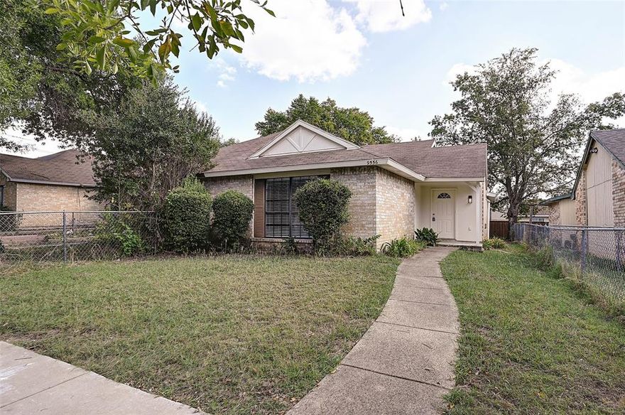 9556 Gonzales Drive, Dallas TX 75227 – Fully remodeled one-half duplex with a modern open floor plan. Updates include fresh interior and exterior paint, luxury plank flooring, new counters, cabinets, appliances, and fixtures throughout. Both primary suites, including a rare second primary bedroom, feature beautifully updated baths. The kitchen has been completely renovated with stylish finishes and abundant workspace. Spacious living and dining areas flow seamlessly for entertaining and daily comfort. Every detail has been refreshed, from bedrooms and baths to the kitchen and common spaces, creating a move-in ready home. Convenient location near major roads, schools, and shopping makes this property a versatile choice for modern living.