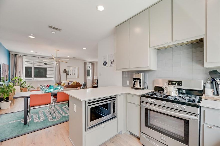 Welcome home! This modern unit is located minutes from Knox Henderson, Lower Greenville, and the Swiss Avenue Historic District! It offers urban living within walking distance to restaurants, shopping, fitness studios and a short commute to downtown! This well thought out floorplan offers a large entry for an office or study on the first floor. An oversized 2 car garage with inside entry on the first level. The open concept second floor features a stylish living room and dining area with expansive windows that pour in natural light. The third floor features a secondary bedroom with its own ensuite full bath. The primary suite offers a large walk in closet, ensuite bath with enlarged walk in shower, dual sinks and additional storage! Located in secure gated community and a one minute walk to the popular Jimmy’s Food Store, come see what’s so exceptional about this unit today!