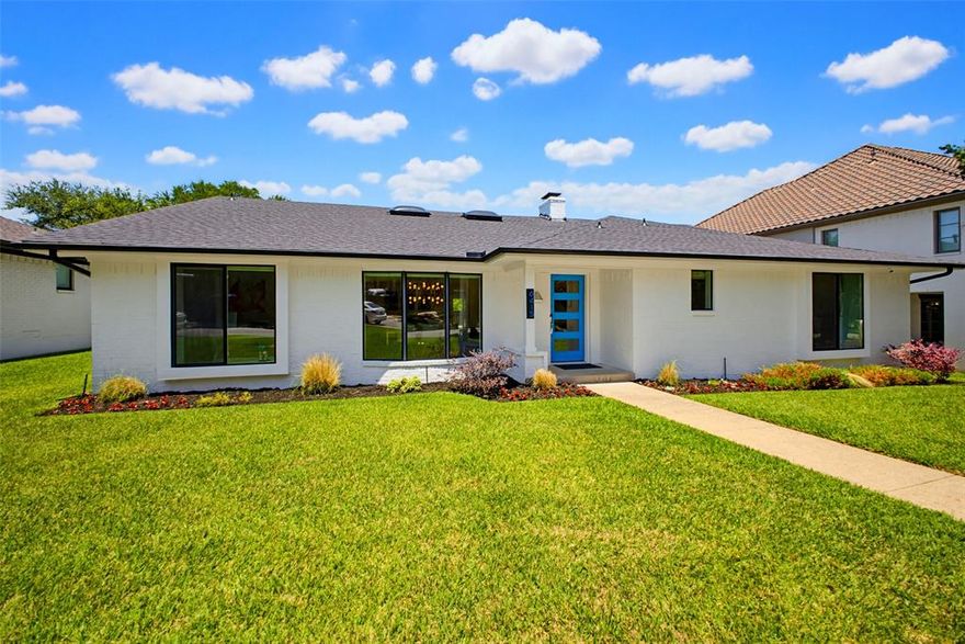 Step into this custom Lakewood ranch, fully reimagined as a clean-lined transitional with extensive updates throughout. Oversized picture windows create striking curb appeal, while skylights and large windows flood the interior with natural light. The versatile layout includes a private study, cozy reading nook, and a primary suite that genuinely delivers — three closets, dual vanity, and a glass-enclosed wet room with separate tub and shower. Marble and quartzite counters, wide plank floors, and recent appliances throughout. The rare conditioned garage and thoughtful storage solutions throughout set this apart. Style, function, and design intention — this is Lakewood living at its best.  Permit ready plans available for 690 sf addition.