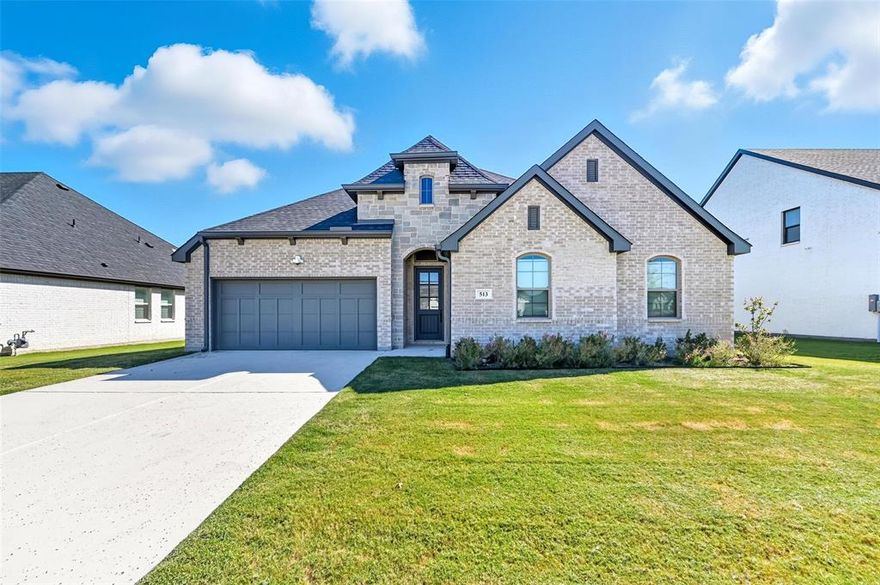 REDUCED!!  Gorgeous, like-new home located in Haslet close to the elementary and middle school.  4 bedrooms, 2.5 baths, open kitchen, large living and dining. Covered patio in the back with fenced yard.  Modern finishes include quartz countertops, light luxury vinyl plank floors, decorative lighting, spa-like primary bathroom.  Seller is open to 6 month lease for higher rental rate, please ask agent for more details.  Community has swimming pool.  Students attend Haslet Elementary, Worthington Middle School & Eaton High School.  $85 application fee online at go4rent . com for tenants over 18 years old.  Pets may be allowed on case by case basis. Tenant must obtain renters insurance. Electric company is Tri-County.  Contact agent with other questions.
