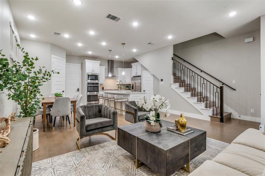 8269 Laflin Lane offers a sleek three-story retreat that fuses urban sophistication with resort-style living, tucked inside a gated enclave just minutes from White Rock Lake, Lower Greenville, and East Dallas hot spots.  

Inside, soaring ceilings, wide-plank floors, and oversized windows set the stage for an open-concept layout that flows effortlessly. The kitchen shines with quartz countertops, stainless steel appliances, custom cabinetry, and a Butler’s Pantry—perfect for both casual meals and elegant entertaining.  

The private top-floor loft doubles as an escape, complete with wet bar, full bath, and a sunset balcony ideal for cocktails or stargazing. The primary suite features a spa-inspired bath and walk-in closet, while secondary bedrooms flex for guests, work-from-home, or creative pursuits.  

Merion at Midtown delivers vacation-style amenities: infinity-edge pool, private cabanas, fire pit, grilling stations, and a dog park. Whether you seek connection or quiet, this home and community deliver.  

8269 Laflin isn’t just move-in ready—it’s a lifestyle upgrade for those ready to live beautifully.