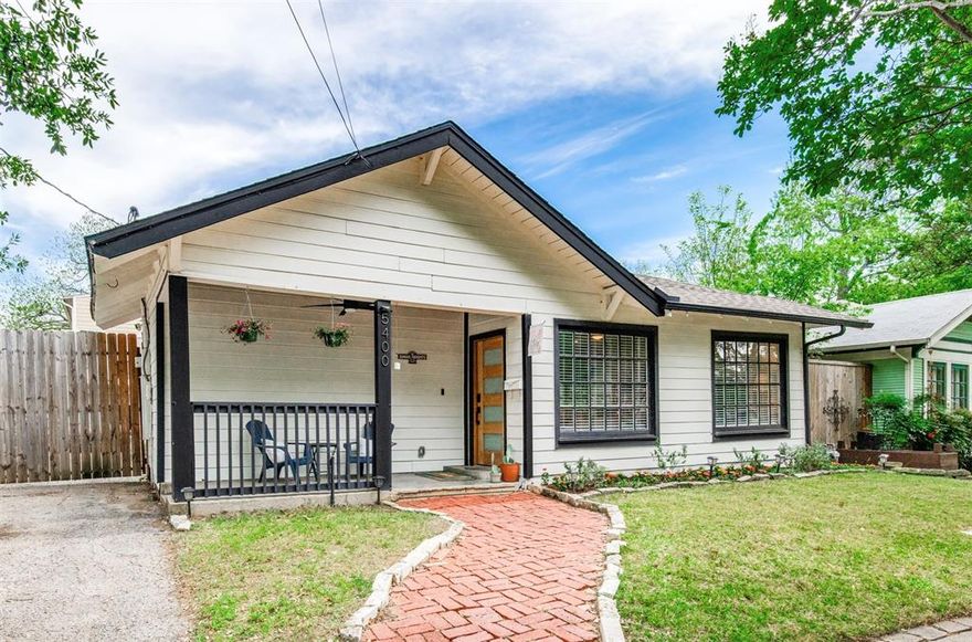 Charming Junius Heights historic home with modern updates - welcome to 5400 Worth Street. Built in 1919, this beautifully updated 3 bedroom, 2 bathroom home blends timeless character with thoughtful modern amenities, including open-concept living and a stunning kitchen featuring quartz countertops, coffee bar, built-in wine fridge, LG appliances, and an induction oven. Additional upgrades include a triple osmosis water filtration system and more.
The spacious primary suite offers a custom walk-in closet with generous storage, while the primary bathroom features dual vanities, a soaking tub, and a separate shower. Two additional spacious bedrooms and a versatile flex space, perfect for a home office, playroom, or second living area provide flexibility for today’s lifestyle.
Step outside to a private backyard with an 8-foot privacy fence and an existing garage-guest quarters ready to be reimagined. Located in the historic Junius Heights district, this home is filled with charm, character, and modern comfort.