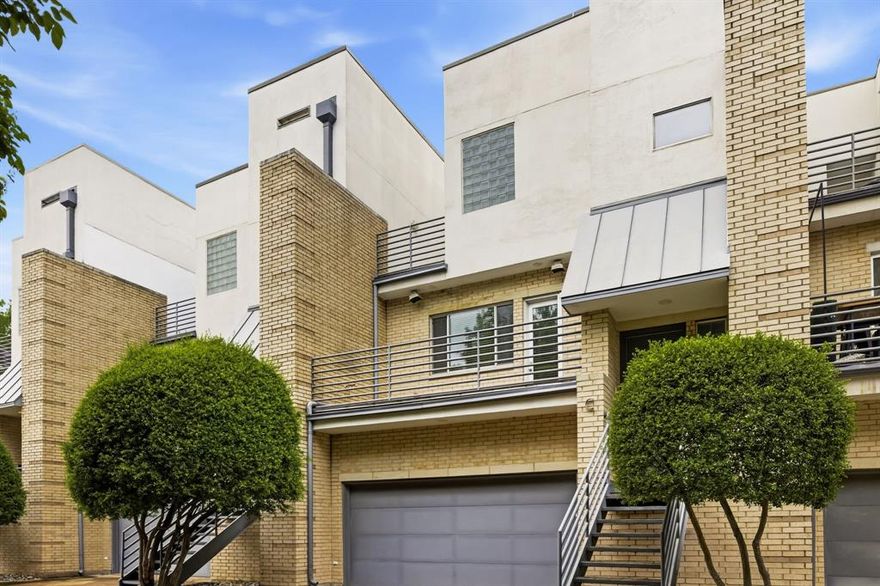 Nestled in the prestigious South Oak Lawn-Highland Park enclave, this expansive executive townhome offers a sophisticated retreat defined by voluminous scale and exceptional outdoor amenities. A rare find in the urban core, the residence is distinguished by a substantial private yard and multiple terraces that seamlessly blend indoor comfort with an alfresco lifestyle. The interiors are bathed in natural light, where soaring ceilings and museum-finish aesthetics create an airy, gallery-like atmosphere. At the heart of the home, a gourmet chef’s kitchen serves as a centerpiece for entertaining, featuring a substantial center island, premium gas appliances, and a private breakfast balcony.

The sanctuary-inspired primary suite occupies a dedicated wing, anchored by a wall of windows that frame tranquil views. This retreat is complemented by a generous boutique-style walk-in closet and a spa-caliber bath featuring a deep soaking jacuzzi tub and a separate glass-enclosed shower. With two additional spacious bedrooms and multiple living areas, the floor plan provides effortless flexibility for a home study or guest quarters. Notable for its remarkably low HOA and prime location, this residence offers unrivaled access to the Katy Trail, the luxury boutiques of Knox Street, and the vibrant culinary scene of Uptown. Complete with an attached two-car garage and meticulously maintained finishes, this is a rare opportunity to secure a high-design home where urban convenience meets residential serenity.