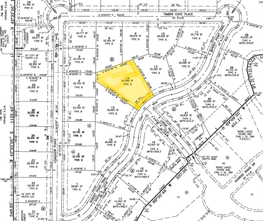 RIDGE LAKES PHASE TWO BLK D LOT 14 - Land