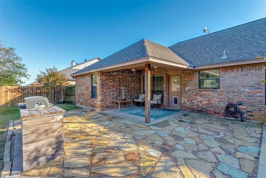 Discover the perfect blend of comfort and complete peace of mind in this stunning 4-bed, 2.5-bath home in the quiet Steamboat Estates. An open and inviting floor plan flows beautifully from the living room to the gourmet kitchen, featuring an expansive island and stainless steel appliances, making it ideal for entertaining.

Retreat to the serene primary suite, your private sanctuary complete with dual vanities, a deep soaking tub, a separate walk-in shower, and two generous walk-in closets. A dedicated home office provides a quiet space for work or study.

Your private backyard oasis awaits! Step outside to a custom-designed outdoor living space, featuring a covered stone patio, a charming pergola with a built-in fire pit and seating, and a full outdoor grill station. It's the perfect setting for relaxing evenings and summer BBQs.

Live worry-free! This home’s major systems are NEWER about 48k worth. Enjoy a NEWER HVAC with UV LIGHT (2023)30k, a NEW Water Heater (Jan 2025)>4k, and a Foundation (Dec 2024)10k with a transferable warranty. Added luxuries include a whole-home water softener, filtration system8-9k, and built-in surround sound. This meticulously cared-for home is truly move-in ready. Schedule your showing today!
