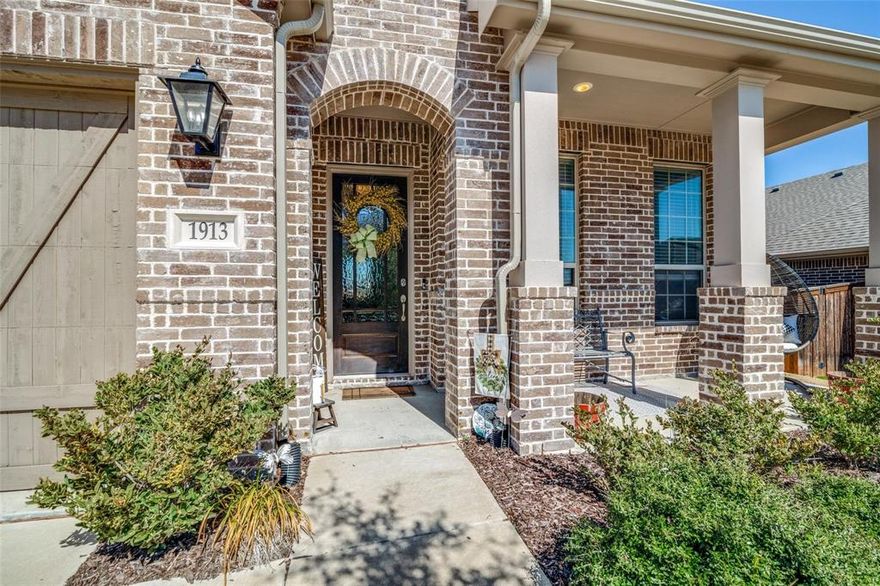 Discover effortless style and modern comfort in this beautifully maintained, barely lived in Highland home tucked inside the resort style community of Sonoma Verde. Built in late 2019, this thoughtfully designed one story home offers 4 spacious bedrooms, 3 full bathrooms, and a bright, open concept layout that flows seamlessly from room to room. Inside, you’ll find 11 foot ceilings, an abundance of natural light, and elegant finishes throughout. The chef’s kitchen is the heart of the home, featuring an oversized island, gas cooktop, and ample cabinetry, perfect for both everyday meals and weekend gatherings. A cozy stone fireplace anchors the living area, creating the perfect backdrop for relaxing or entertaining. The private primary suite is a true retreat, complete with a charming bay window, dual vanities, and plenty of storage and counter space. Each secondary bedroom offers flexibility for family, guests, or a home office setup. Three full bathrooms ensure comfort and convenience for all. Step outside to enjoy covered front and back porches, ideal for morning coffee or winding down after a long day. The yard is well-maintained and ready for play, pets, or future landscaping dreams. Residents of Sonoma Verde enjoy resort-style living, with access to community pool, tennis courts, basketball courts, sand volleyball, walking trails, sports fields, parks, and a new dog park coming soon. There’s something for everyone to enjoy. This home is energy-efficient, move-in ready, and includes a $5,000 closing cost incentive offered by the seller, making it the perfect place to start your next chapter.