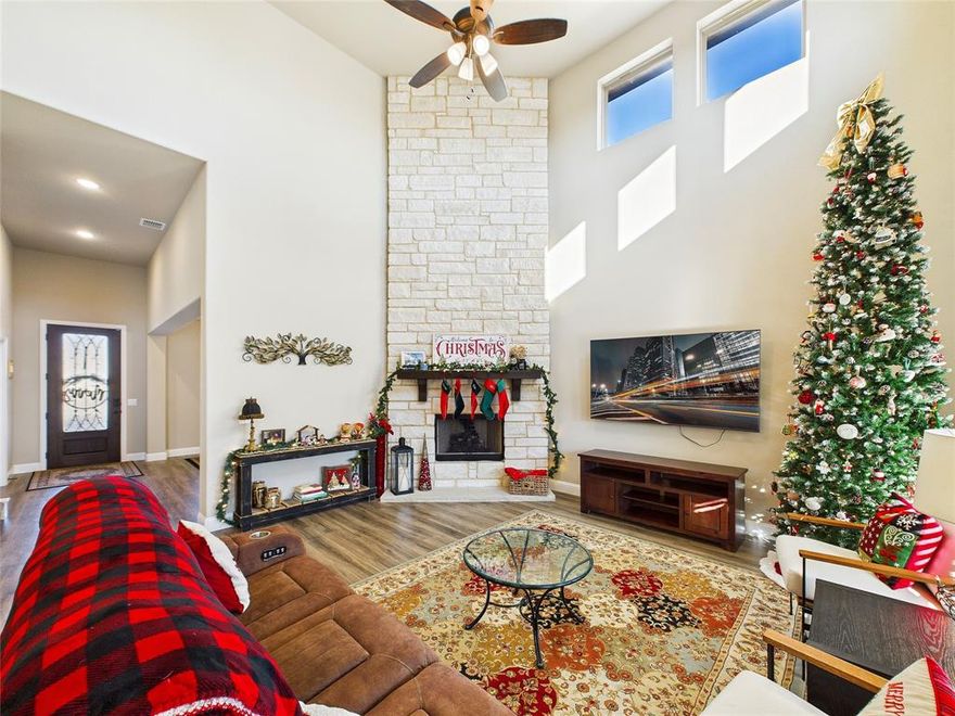 Located in Clairmont Estates, this home offers a layout designed for comfortable daily living and easy gathering. Updated finishes create a clean, cohesive feel throughout the interior. The kitchen features an island that serves as a natural center point for cooking or conversation, while the living area includes a fireplace that adds warmth and ambiance.

A large open media room upstairs provides a flexible setting for entertainment, movies, gaming, or quiet relaxation, allowing the home to adapt to a variety of uses. Natural light enhances the living spaces, giving the home an inviting atmosphere. Outdoors, the yard offers room to unwind, enjoy activities, or simply take in the surroundings. An attached garage provides covered parking and additional storage options.

Ponder offers a small-town environment within Denton County, with convenient access to nearby services, schools, and major routes connecting to surrounding cities.

All measurements, schools, and property details to be verified by buyer and buyer’s agent.