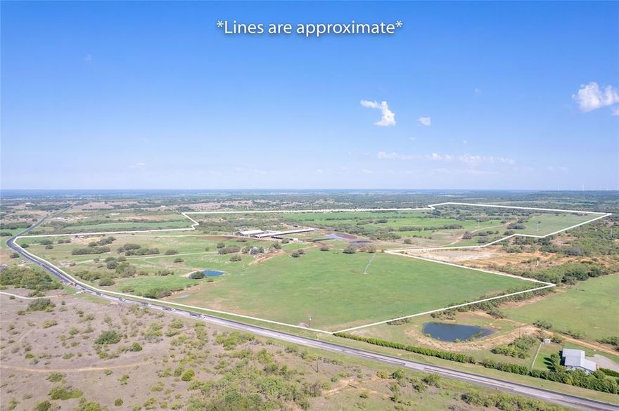 Reduced!!! 510 acres of pristine farmland located approximately 18 miles west of Stephenville in Erath County, Texas, along the north side of State Highway (SH) 8. Opportunities are endless, whether you develop for solar panels, wind turbines, RV parking, storage, beef (or milk) cows or beautiful homes. This former dairy farm also features a spacious 4,012 sq. ft. 4-bed, 3.5-bath main single-family residence with metal roof, four staff dwellings, a pack barn, a free stall barn, open concrete feed lanes, cattle shades, two hay barns, a commodity barn and a mineral shed. All livestock barns have insulated roofs. The landscape consists of rolling hills with beautiful views that go the distance.