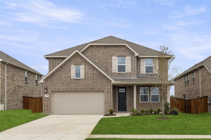 MLS# 20384731 - Built by Ashton Woods Homes - Ready Now! ~ Beautiful new home 22 miles to downtown Dallas, minutes to I30, I20, I80, within amenity-rich, master planned community of Gateway Parks in Forney ISD. This new 2-story home has ACME brick, 8ft upgraded front door, covered front porch, and backyard covered patio. Working from home is easy with home office space complete with double French doors. The kitchen is open to the family and dining spaces making entertaining easy. Gorgeous Timeless Collection finishes like an eat-in bar top island, Energy Star Whirlpool stainless steel gas appliances, gas cooktop, built in oven & microwave, a pull-out waste basket cabinet, solid surface quartz countertops,  42-inch cabinets, Moen faucet, backsplash ceramic tile, pendant lighting, upgraded flooring, undermount single bowl sink, and walk-in storage pantry!