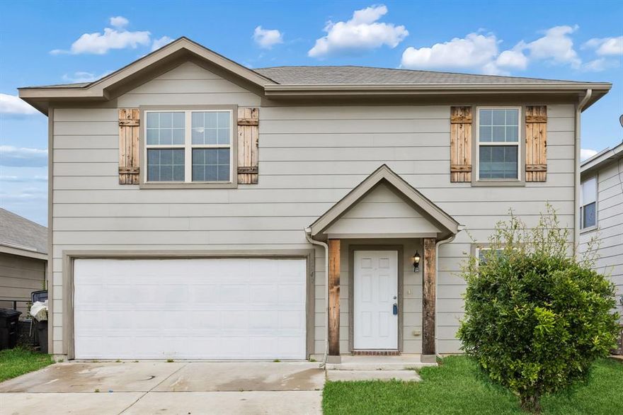 Welcome to this beautifully maintained 3-bedroom, 2.5-bath home built in 2018, offering 2,060 square feet of functional living space designed for comfort, convenience, and modern living. Fresh interior paint and brand-new carpet create a clean, move-in-ready feel from the moment you step inside. The open-concept floorplan provides seamless flow between the spacious living area, dining space, and kitchen, making the home ideal for everyday living, entertaining, or flexible work-from-home needs. The kitchen offers abundant cabinet storage, generous counter space, and easy access to the main gathering areas. Upstairs and downstairs living areas provide added versatility for a game room, media space, office setup, or second lounge. The private primary suite features a large walk-in shower, dual sinks, and ample closet space for added comfort and convenience. Secondary bedrooms are well-sized and thoughtfully positioned. Energy-efficient construction, updated finishes, and low-maintenance features make this property an excellent option for first-time buyers, investors, or anyone seeking a newer home with modern appeal. Conveniently located near major highways, shopping, restaurants, schools, and entertainment destinations, this property offers easy access to downtown and everyday essentials. Whether you are searching for a primary residence or a strong investment opportunity, this well-kept home combines location, functionality, and value in one attractive package. Additional highlights include an attached 2-car garage, split-bedroom layout for enhanced privacy, updated window blinds, attractive curb appeal, and flexible spaces that adapt easily to changing needs. Natural light fills the interior, while neutral finishes make decorating simple and timeless. Buyers searching for an affordable newer construction home with modern upgrades and strong rental potential will appreciate the thoughtful design and convenient location. Property is being sold As Is.