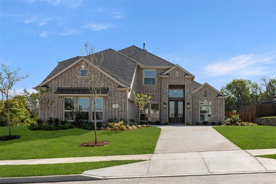 MLS# 21002410 - Built by First Texas Homes - Ready Now! ~ Located in Hidden Lakes Estates, DeSoto, TX, this thoughtfully designed home offers 4 bedrooms, 4 bathrooms, and 3363 sq ft of flexible living space that’s built for real life. Whether you're gathering with loved ones or enjoying a quiet moment, this home gives you the space — and comfort — to do both. Inside, you’ll find a media room conveniently located downstairs for easy entertainment, complemented by a luxurious curved staircase. A large California island in the gourmet kitchen, boasting a butler’s pantry, granite countertops, and stainless steel appliances. Beautiful wood flooring and an open-concept layout, extending to an inviting extended covered patio perfect for relaxation and grilling, designed to make everyday living easier and more enjoyable. With close access to expansive ¾-acre homesites, the scenic Windmill Hill Nature Preserve, and quick access to major highways for downtown Dallas, you’ll enjoy the convenience of everything you need—without giving up the peace of coming home. If you’re looking for a home that fits your life, we’d love to show you around. Schedule your private tour today.