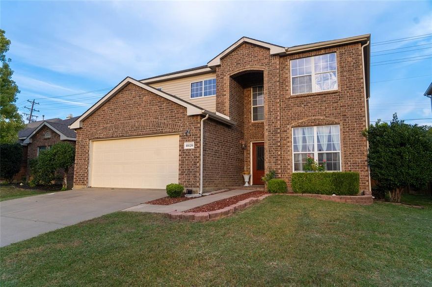Welcome to this spacious two-story brick home that offers both comfort and style.  Imagine welcoming your guests when they step inside the inviting entry with high ceilings and a fancy chandelier. Picture all the gatherings where you enjoy delicious food in the bright dining area, sip hot cocoa and read a book by the fireplace, watch movies or play games in the upstairs loft area, and relax in the covered patio and spacious backyard.  

Located in a convenient Fort Worth neighborhood, this home also offers an easy commute to all your daily needs. Residents can enjoy nearby shopping, dining, and parks. The home’s neighborhood balances tranquility with convenience with proximity to schools, major roads for commuting, and local amenities just minutes away. Whether it’s grocery runs, weekend outings, or day-to-day errands, everything is within reach. Don’t miss your chance to see this Fort Worth gem in person. Schedule a private showing and experience all 10120 Sourwood Drive has to offer!