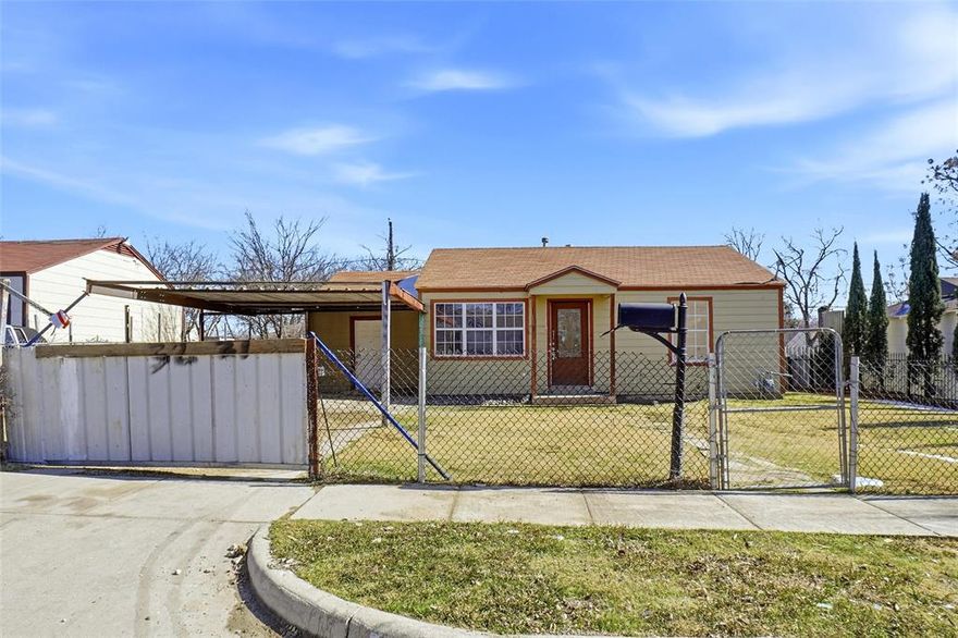 Great home with 4 bedrooms that would make a great starter home or investment. The property is completely fenced in for added peace of mind for pets and children. This home is being sold AS IS. Schools to be verified in the event of rezoning.