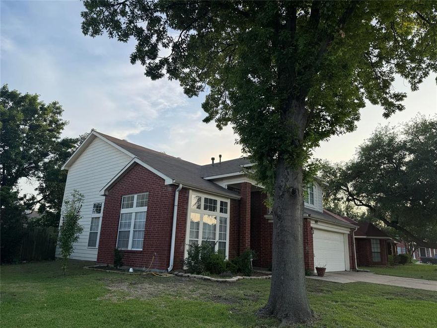 This beautiful home is bright and shines with natural light. The three-bedroom, two-and-a-half-bath home features two living areas, a formal living room and dining room with a high ceiling, a breakfast nook, and an office. The house has no carpet. Newly renovated bathroom, with a recently installed beautiful granite countertop in the kitchen. Very safe and quiet neighborhood. The large fenced backyard is ready for qualified applicants with tender care. The location is very easily accessible to highways I-20, 360, and 161.
The rental criteria are no previous evictions, good rental history, 3 times the rent income, and a good credit score.