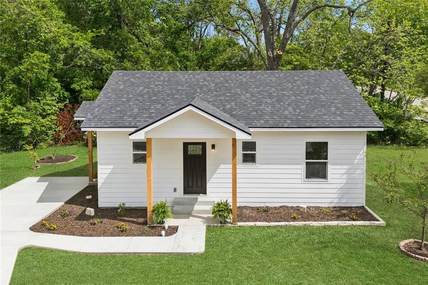 Come see this charming new construction cottage set on over an acre right in the heart of Canton, where mature shade trees and a peaceful, scenic creek create a setting that feels tucked away, yet incredibly connected. It’s rare to find something this fresh and thoughtfully designed in such an established, tree filled setting.

This home blends fresh, modern finishes with a simple, inviting layout that just feels easy the moment you walk in. Inside, you have two bedrooms, a full bath, and a bright kitchen with an eat-in breakfast area that opens into a spacious living space filled with natural light and clean design.

What makes this one really special is the flexibility. Sitting on two lots, this property offers incredible flexibility for expansion, a live work concept, or even future development, making it just as appealing for investment as it is for personal use. The generous lot gives you the opportunity to truly make it your own. With its layout and location, it could easily lend itself to a live-work setup, weekend retreat, or even something more entrepreneurial.

And the location is hard to beat. You’re within walking distance to local restaurants and the iconic First Monday Trade Days, while still having quick access to I 20 for an easy commute. It’s that perfect mix of small-town charm, usable land, and real potential. Opportunities like this in the heart of Canton don’t come around often!