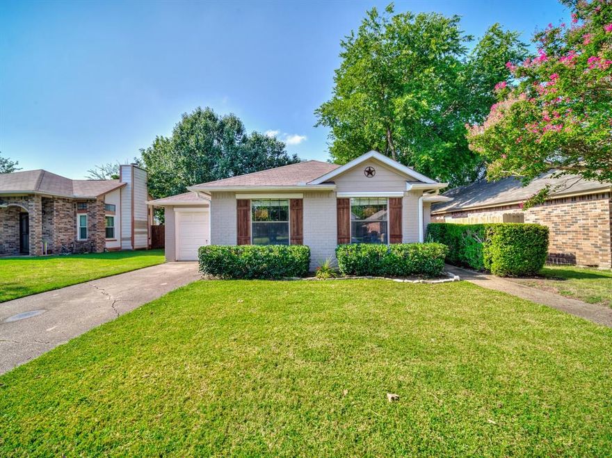 Pride of ownership shines throughout this very well maintained and thoughtfully updated 3-bedroom, 2-bath home, ideally located in the heart of Keller within the award-winning Keller ISD and highly acclaimed Keller High School zone.  The kitchen updates include brand-new stainless steel appliances, a new sink, faucets and disposal.  High-end Pergo flooring installed in April 2025. The glass in the windows and the screens were replaced in 2024, offering energy efficiency and a fresh, clean look.  Additional upgrades include:  A new front door with upgraded hardware and new interior doors (2024).  Fresh paint throughout the interior, ceilings, and exterior (Spring 2025).  A new wooden privacy fence (July 2024).  Enjoy your own private outdoor oasis with a spacious backyard and large patio, perfect for barbecues, relaxing evenings, or entertaining friends and family.  Full gutter system for added protection.  Located just minutes from premier shopping, dining, and entertainment, this home also offers quick access to major highways for a convenient commute.  MOVE-IN READY.  Come see it before it’s gone!