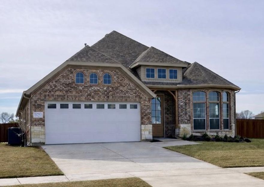 Beautiful New Build in a Sought-After Community. This Stunning 4 bedroom, 2 Bath home offers a favorite floor plan featuring an open concept design with split bedrooms for privacy with a separate flex room. The living area showcases a floor-to-ceiling stone fireplace with a cedar mantle, while hand- scrapped hardwood floors add warmth and elegance in high-traffic areas, including the study. The kitchen is designed to impress with Quartz countertops, and farmhouse sink. Located in a desirable new community. It is the perfect blend of comfort,
style and convenience.