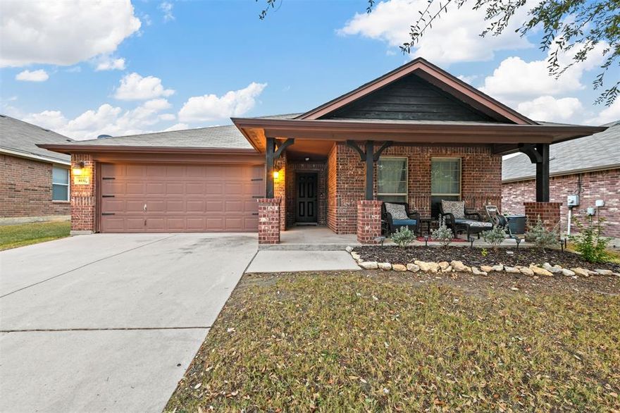 Welcome to this beautifully maintained 3-bedroom, 2-bath brick home featuring ceiling fans throughout and an open floor plan—perfect for both everyday living and entertaining. The kitchen overlooks a cozy wood-burning fireplace in the living room and includes stainless steel appliances and a breakfast bar.

The spacious primary suite offers a walk-in closet and a private bath with a separate shower and soaking tub. Enjoy outdoor living with a covered front porch and back patio. Community amenities include access to a clubhouse and nearby boat ramp.